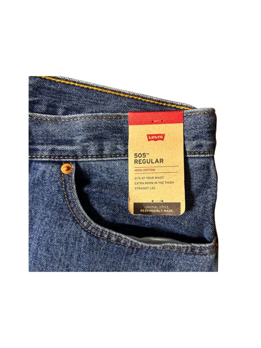 Levi’s 505 Regular Big & Tall Jeans 60x30 NWT